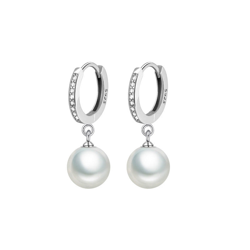 925 Silver Earrings With Pearl